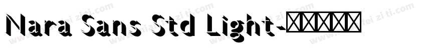 Nara Sans Std Light字体转换